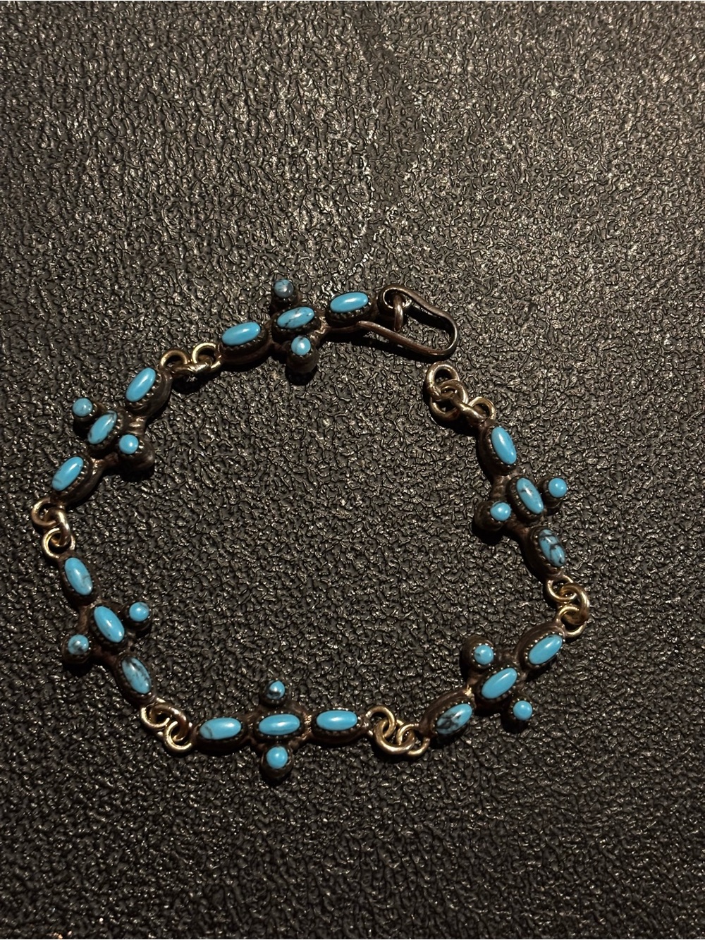 Vintage turquoise bracelet .925
